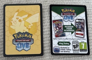 Pokemon Code Cards