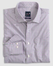 johnnie-O Performance Button Up Shirt - Acadia Potion Size L