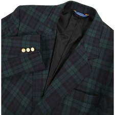 Vintage Pendleton Blazer Wool Mens 46 Blackwatch Plaid Tartan Sport Coat