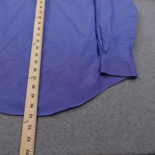 Brooks Brothers Dress Shirt Button Down Long Sleeve Blue Mens 15 1/2-34 - Picture 4 of 5