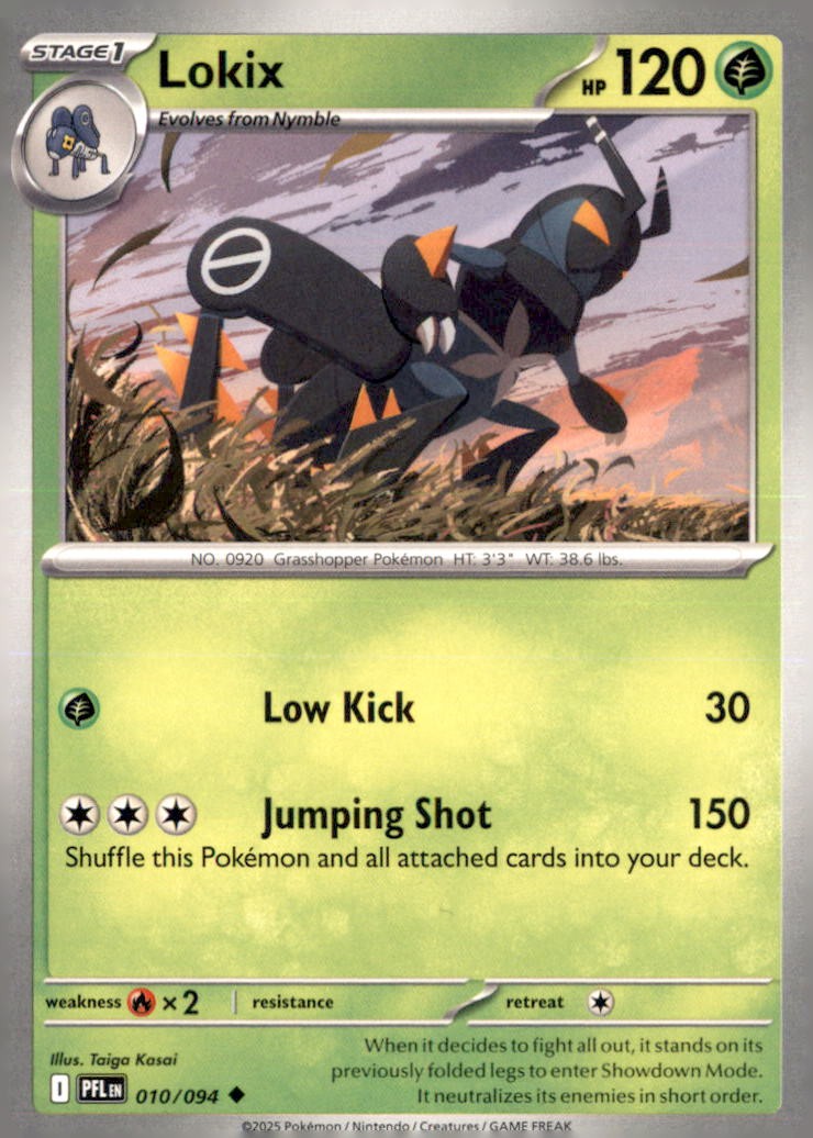 Pokemon Lokix 10/94 Phantasmal Flames Non-Holo 3 Card Lot