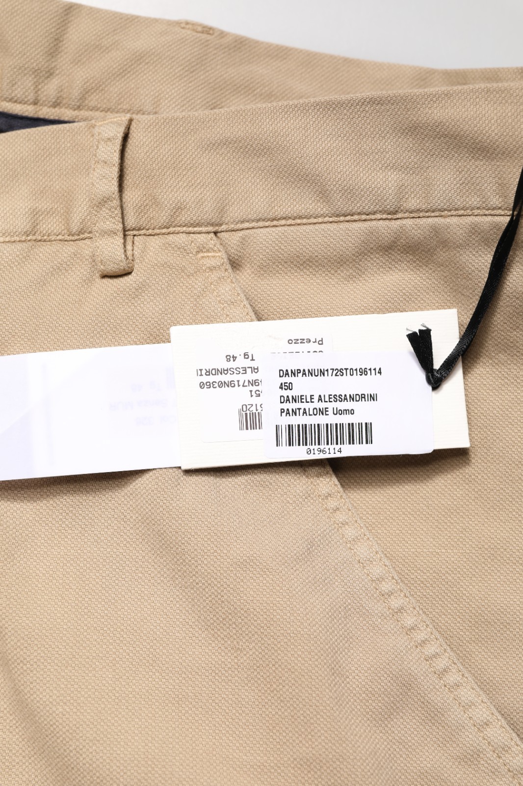 DANIELE ALESSANDRINI Pants Beige Cotton Skinny Chino Trouser IT48/W34/M 430usd image 6