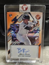 2025 Topps Pristine Ben Rice Pristine Orange Refractor Auto /25 Encased RC
