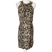 FINAL CLEARANCE NWT J. Crew Collection 100% Silk Animal Print Dress Size 8