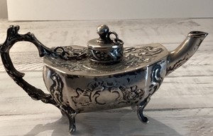 Antique Swedish .830 Silver Miniature Teapot 1928. Please See Hallmarks.