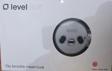 LEVEL Bolt Retrofit Smart Lock Satin Chrome Bluetooth Electronic Deadbolt lock
