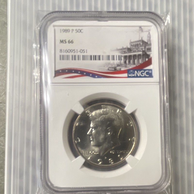 1989-P Kennedy Half Dollar 50c NGC MS66