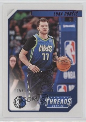 2019-20 Panini Chronicles Threads Red 105/149 Luka Doncic #100 9p5