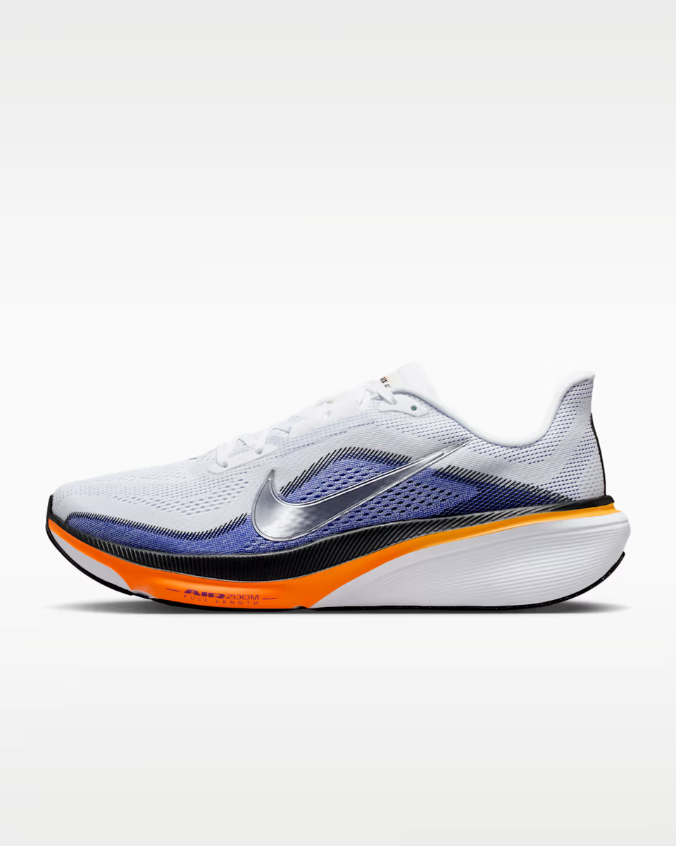 stefan cooke ペガサス　42 Nike Pegasus 42 Road Running Shoes White Lapis Total Orange Men's