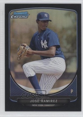 2013 Bowman Prospects Chrome Black Refractor 38/99 Jose Ramirez #BCP37 0a1
