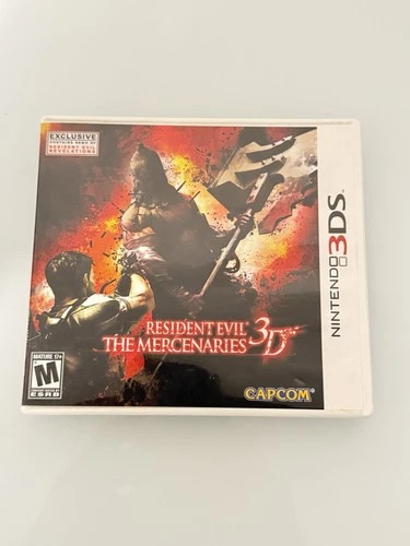 Resident Evil Mercenaries 3D Nintendo 3DS Complete Case Manual UNTESTED