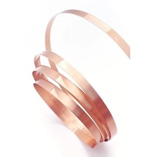 0.2mm Copper Sheet Roll T2 Pure Copper Strip Roll 0.008"x0.6"x39" Copper Flas...