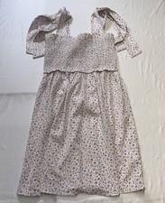 Anthropologie Paper Crane Floral Mini Dress Size Large Pink