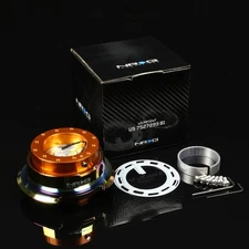 NRG STEERING WHEEL LOCK QUICK RELEASE ADAPTOR GEN 2.8 ROSEGOLD BODY+IRIDIUM RING