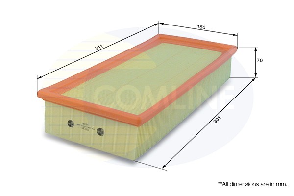COMLINE CTY12010 Air Filter for TOYOTA