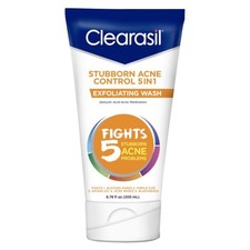 Clearasil Stubborn Acne Control 5in1 Exfoliating Wash, Maximum Strenght with 2 