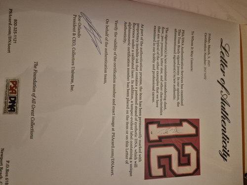 Tom Brady PSA Cert NFL Autograph Auto Nike Tampa Bay Buccaneers Trikot Zertifika - Bild 2 von 7