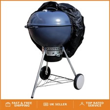 Image of Durable Waterproof Round BBQ Kettle Cover - 65cm Diameter, UV Resistant