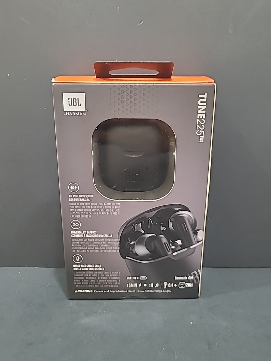 JBL Tune 225TWS Bluetooth Headphones - Black for sale online
