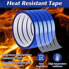 3Pcs Blue Heat Tape High Temperature Heat Resistant Tape Heat Transfer Tape USA
