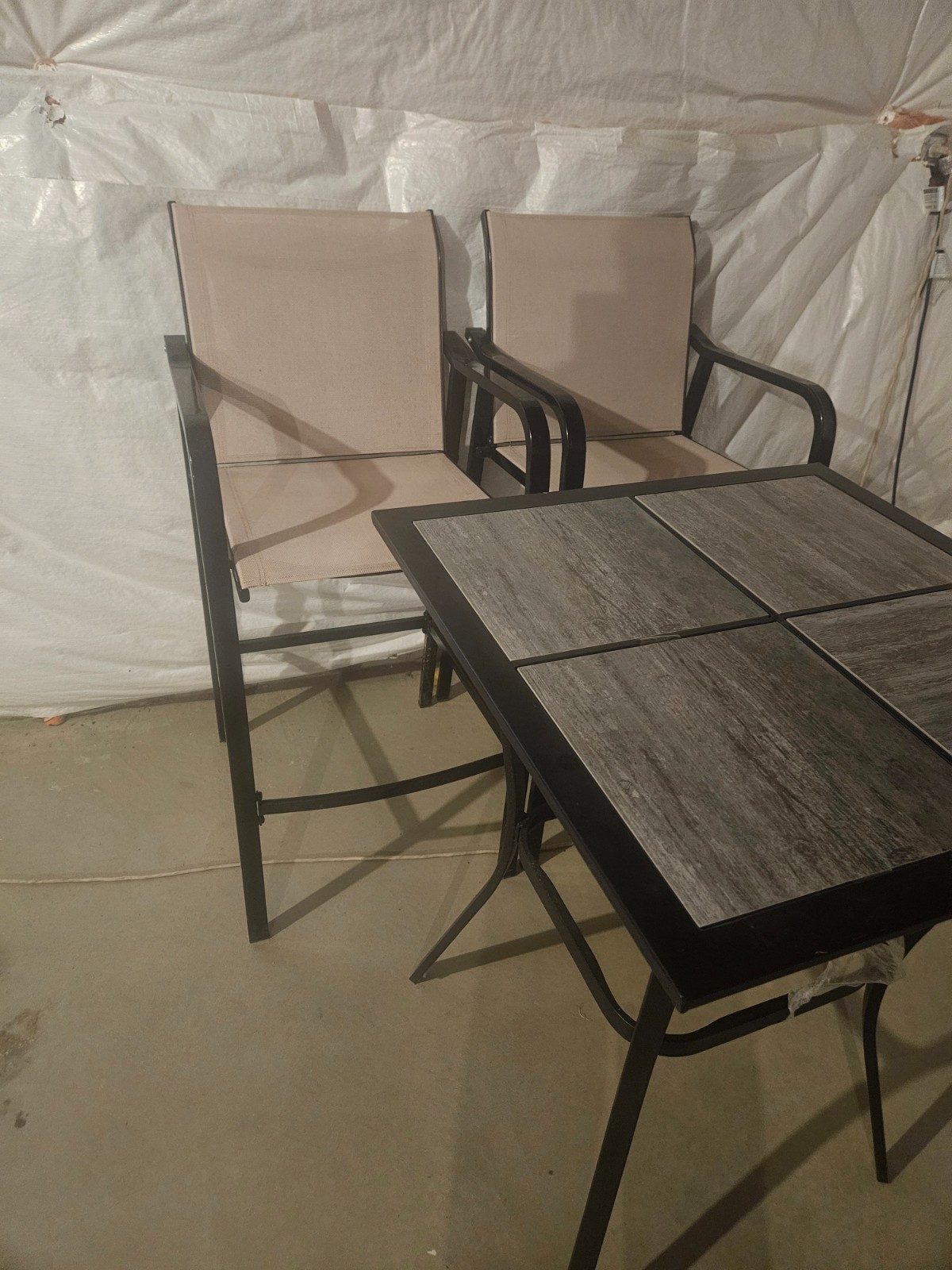 Outsunny US84B-2260131 Dining Furniture Set - Brown (4 Piece)