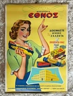 Beautiful Original Vintage Greek Poster Advert ΖΥΜΑΡΙΚΑ ΕΘΝΟΣ 1960s
