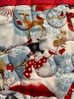 Handcrafted-Quilted Table Runner-It's a Winter Wonderland-Snowmen & Wildlife NEW — photo 6