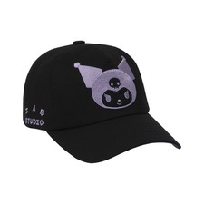 IAB Studio Kuromi Cap Black Purple Sanrio Adjustable Baseball Hat Korea