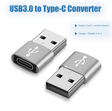 2pcs USB 3.0 to Type-C OTG Adapter Female USB-C to USB-A Converter - NEW
