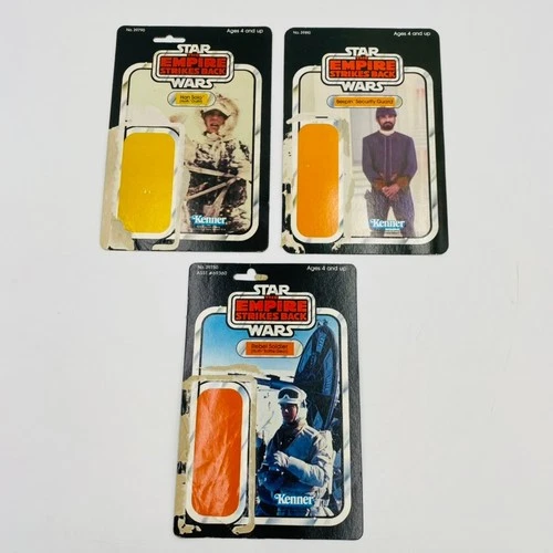 LOT of (3) Star Wars / Empire Stikes Back Cardbacks  HAN SOLO BESPIN GUARD REBEL