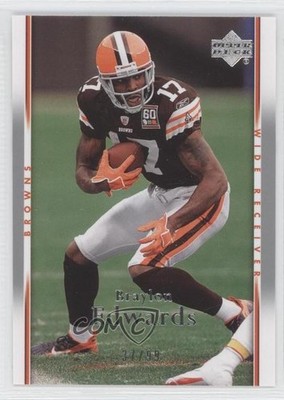 2007 Upper Deck Silver 37/99 Braylon Edwards #45 0q4