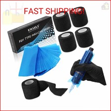 Pen Machine Covers with Grip Tapes - Rayyl 200pcs Tattoo Pen Covers and 4pcs Tat