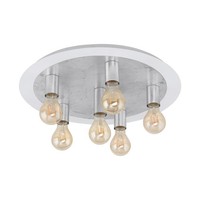 Weiß Silber Moderne Skandinavisch Deckenlampe Deckenleuchte 320Lm 6X4W/E27