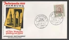 1959 Germany 10pf Stamp Exhibition, Hamburg FDC. hamburg First Day Cover