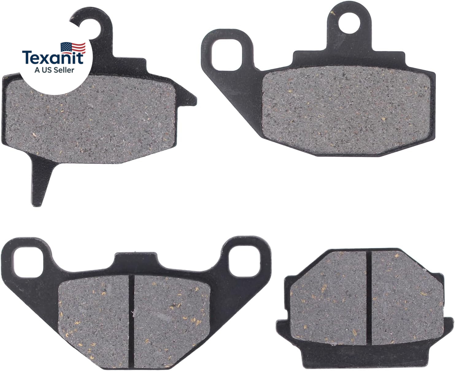 2 Set Front and Rear Brake Pads Kit for Kawasaki KLR650 1987-2007