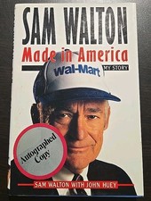 Sam Walton’s Made In America w/Dust Jacket Signed by John Huey Wal-Mart