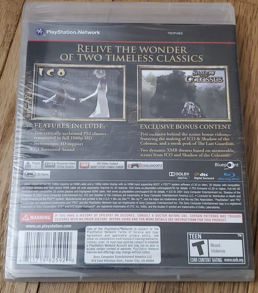 The ICO & Shadow of the Colossus Collection - Sony PlayStation 3 - Image 2 of 2