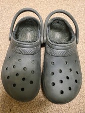 Crocs Unisex Lined Clog Warm Lined, Black, Mens Womens Shoes M7 W9, nice