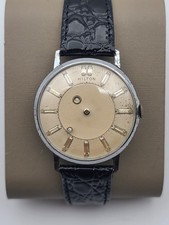 Hilton Mystery Diamond Marker Swiss Vintage Mens Wrist Watch 