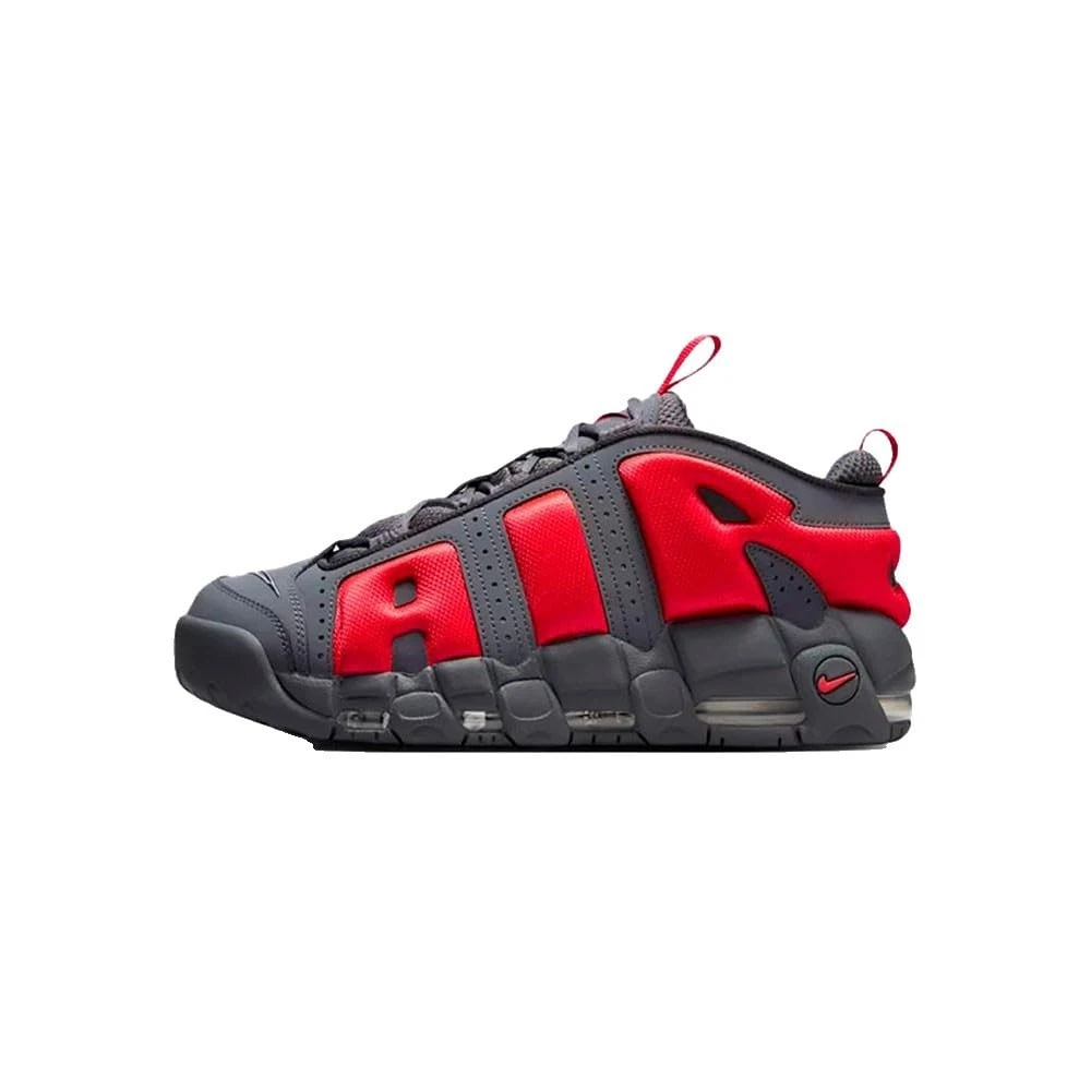Nike Air More Uptempo Low Dark Grey Light Crimson for Sale