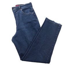 Gloria Vanderbilt Amanda High Rise Tapered Jeans Dark Wash Blue Womens Size 10S