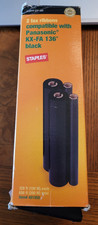 Panasonic KX-FA 136 Black Fax Ribbons By Staples Fits KX-FM KX-FP KX-FMC Models