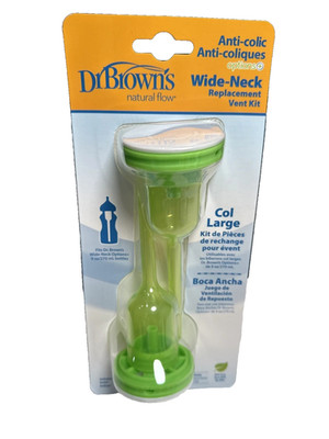 Dr Browns Natural Flow Wide Neck Vent Kit 2 Pc New Factory Sealed