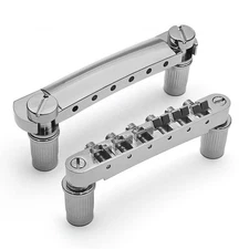 A Set of String Saddle Tune-O-Matic Bridge & Tailpiece For GB LP Style Electric