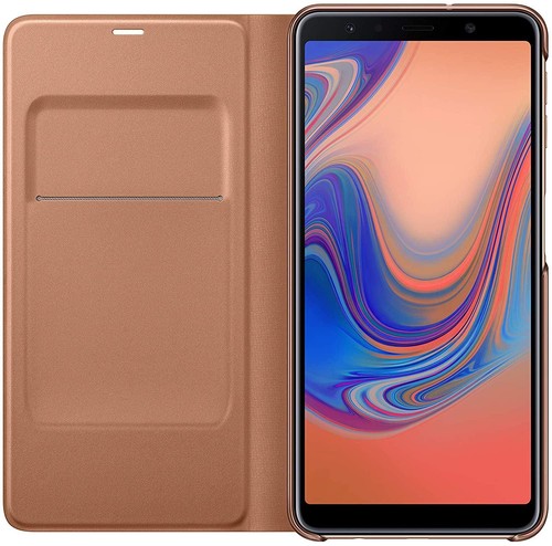 Étui Folio Magnétique Noir Pour Samsung Galaxy A7 2018