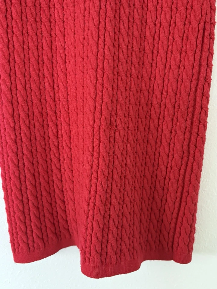 Mini Vestido Alice + Olivia Yuna Tejido con Cable Amapola Brillante - Talla S Precio de venta sugerido por el fabricante $440 Foto 4 de 4