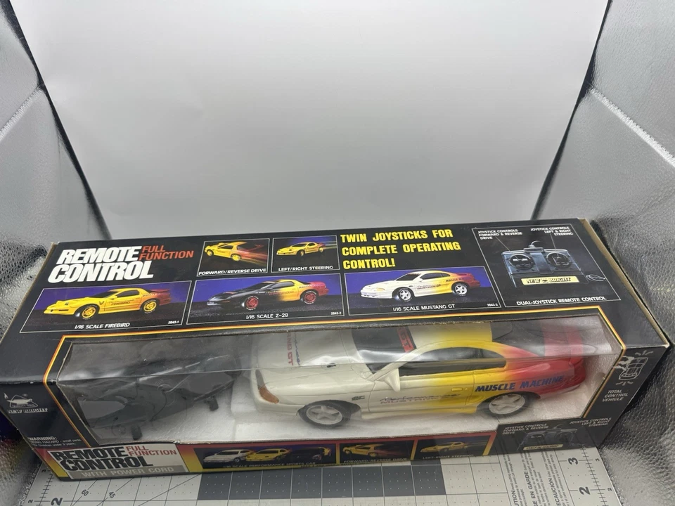 New Bright 1995-98 Ford Mustang GT 1/16 R/C Remote Control RARE - Sealed NOS HTF - Image 2 of 4