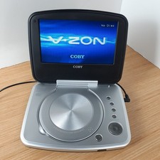 Coby TF-DVD7005 Portable DVD Player 7" LCD Screen Silver w/ Power Car Adapter
