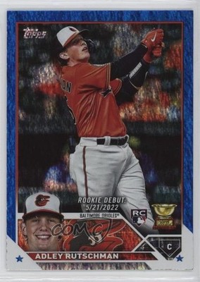 2023 Topps Update Debut Blue Foil 483/999 Adley Rutschman #US180 Rookie RC 0tx