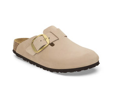 Birkenstock Boston Big Buckle Nubuck Leather Sandcastle - 37-41NEW